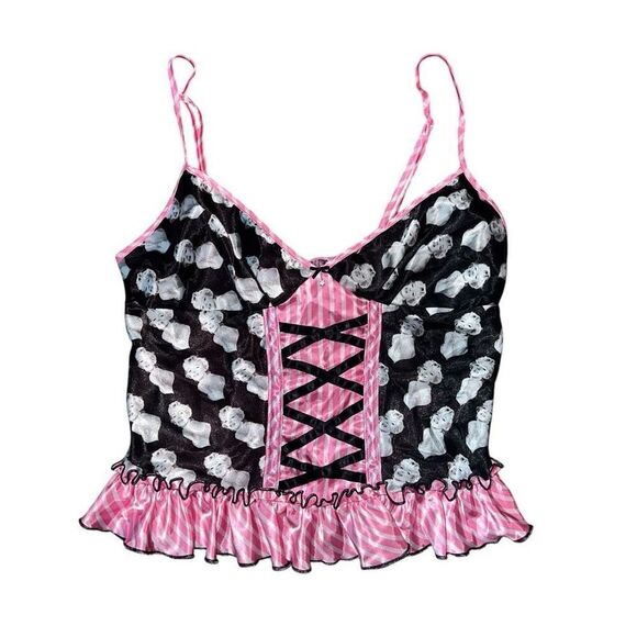 SHIRLEY OF HOLLYWOOD Marilyn Monroe Satin Corset Top Size M - Picture 1 of 7